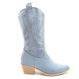 SHOES Louise dame cowboystøvler 9633A Shoes Blue