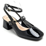 SHOES Inge dame ballerina med hæl 3214 Shoes Black