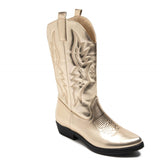 SHOES Alice Dame cowboystøvler 9592A Shoes Gold