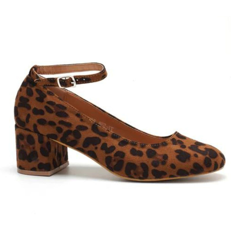 SHOES Dominique dame sko 77-559 Shoes Leopard