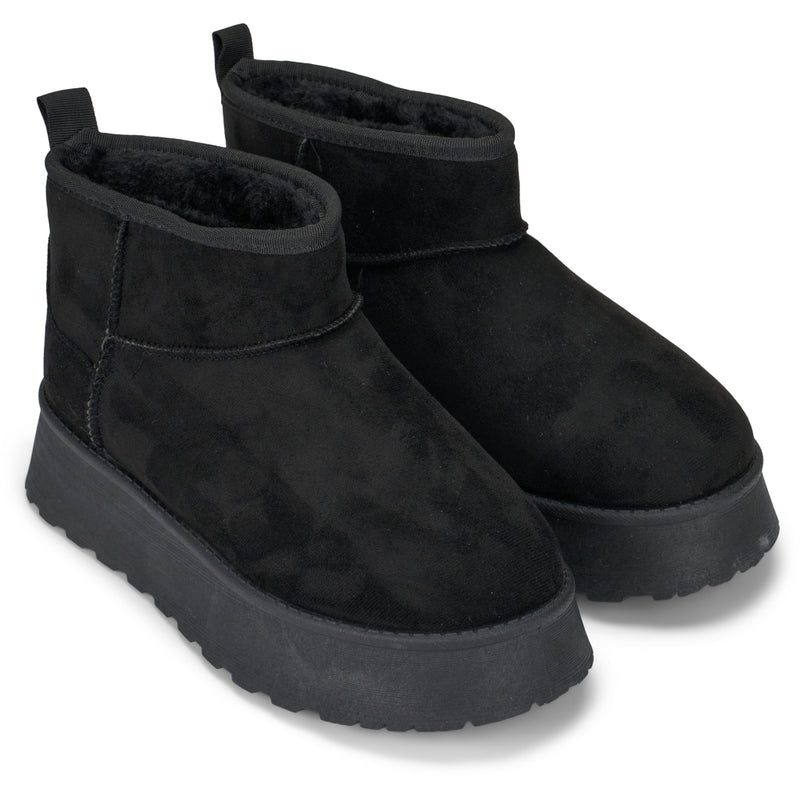 SHOES Elodie dame bamsestøvler 2564 Restudsalg Black