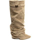 SHOES Faith dame støvler 7665A-1 Restudsalg Kaki