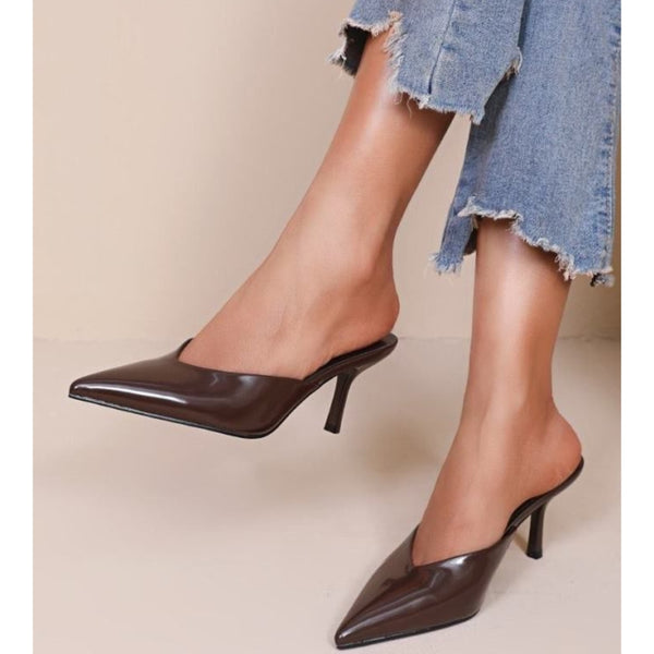 SHOES Fanny dame stiletter DA-211 Shoes Brown