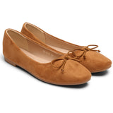 SHOES Florence dame ballerina sko DS-1A18 Shoes Camel