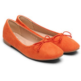 SHOES Florence dame ballerina sko DS-1A18 Shoes Orange