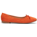 SHOES Florence dame ballerina sko DS-1A18 Shoes Orange