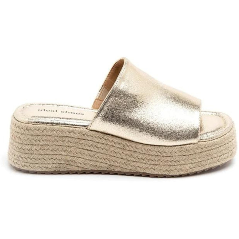 SHOES Hailey plateau sandaler 5937 Shoes Gold