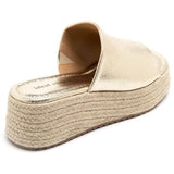 SHOES Hailey plateau sandaler 5937 Shoes Gold