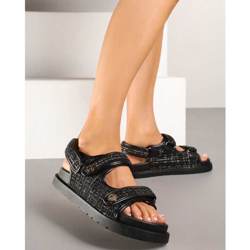 SHOES Justina dame sandaler DM439 Shoes Black