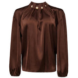 Liberté LIBERTÉ Dame Bluse Pip Blouse Dark Brown