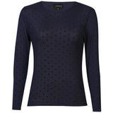 Liberté LIBERTÉ dame MESH DOT T-shirt BLACK MEDIUM DOT