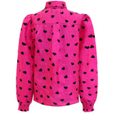 Liberté LIBERTÉ dame bluse ELINA Blouse PINK BLACK HEART