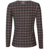 Liberté LIBERTÉ dame bluse MESH Blouse DARK BROWN CHECK