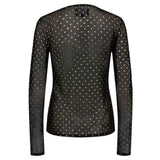 Liberté LIBERTÉ dame bluse MESH Blouse BLACK GOLD HEART