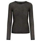 Liberté LIBERTÉ dame bluse MESH Blouse BLACK GOLD HEART