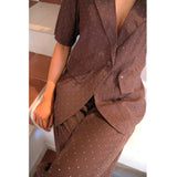 Liberté LIBERTÉ dame skjorte SIMI Shirt CHOCO BROWN