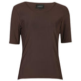 Liberté LIBERTÉ dame t-shirt MESH T-shirt Dark Brown