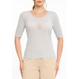 Liberté LIBERTÉ dame t-shirt MESH T-shirt Light blue