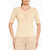 Liberté LIBERTÉ dame t-shirt MESH T-shirt Yellow