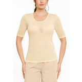 Liberté LIBERTÉ dame t-shirt MESH DOT T-shirt Yellow