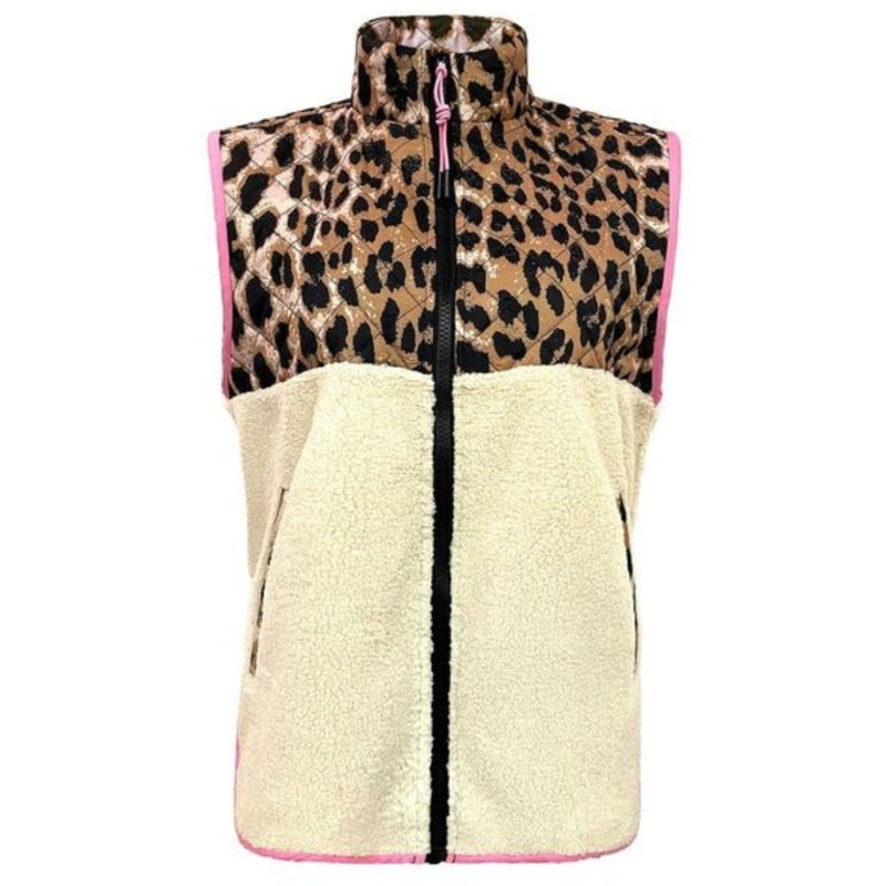 Liberté LIBERTÉ dame vest TEDDY 22173 Vest BIG LUX LEO