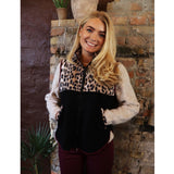 Liberté LIBERTÉ dame vest TEDDY 22173 Restudsalg LUX LEO BLACK BORDEAUX
