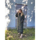 LULULIA LULULIA dame Helene Long Puffer Restudsalg Rosin