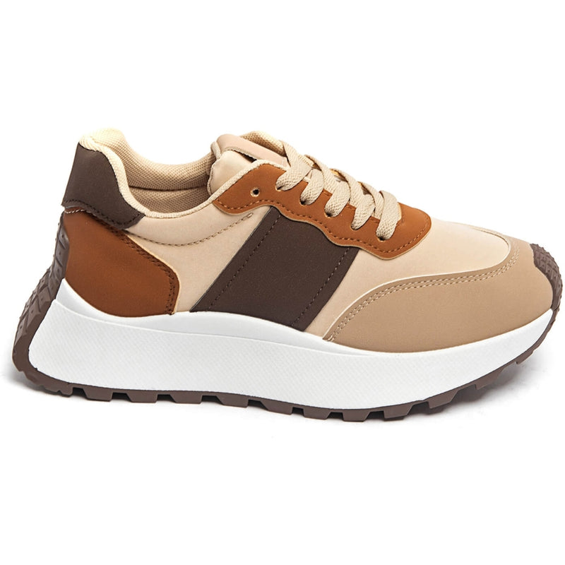 SHOES Genevieve dame sneakers 9133 Shoes Brown