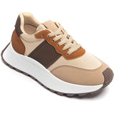 SHOES Genevieve dame sneakers 9133 Shoes Brown