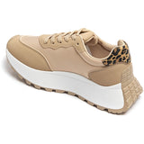 SHOES Genevieve dame sneakers 9133 Shoes Leopard