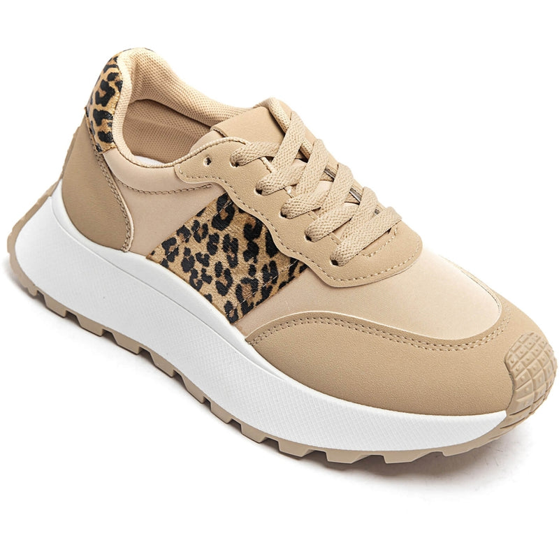 SHOES Genevieve dame sneakers 9133 Shoes Leopard