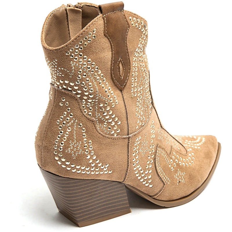 SHOES Jacqueline dame cowboystøvler 9676A Shoes Camel