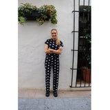 Liberté Liberte dame bukser ALMA Restudsalg black big dot