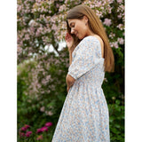 Liberté Liberté dame gro kjole 21268 Dress BLUE BROWN FLOWER