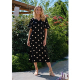 Liberté Liberte dame kjole DOTTI Dress BLACK CREME DOT