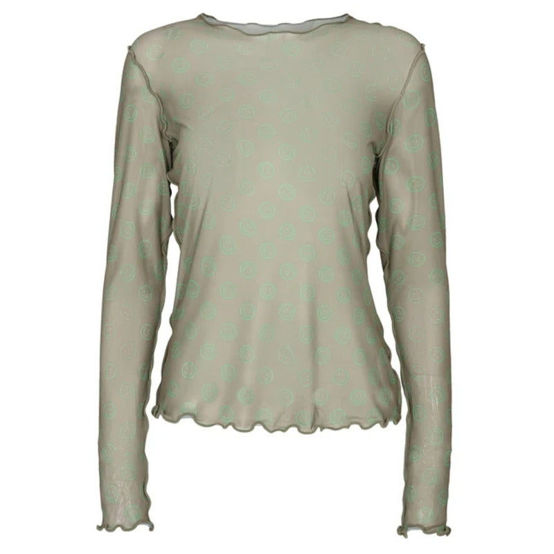 Liberté Liberté dame mesh top 24086 Top ARMY GREEN SMILEY