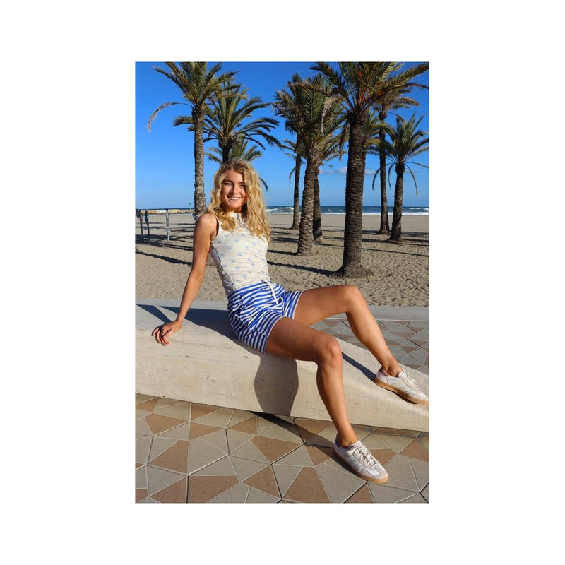 Liberté Liberte dame shorts ALMA 9517 Shorts STRIPE IVORY COBOLT