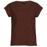 Liberté Liberté dame t-shirt 9581 ALMA T-shirt BROWN BLACK HEART