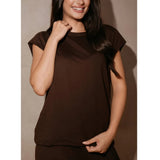 Liberté Liberté dame t-shirt 9581 ALMA T-shirt Espresso