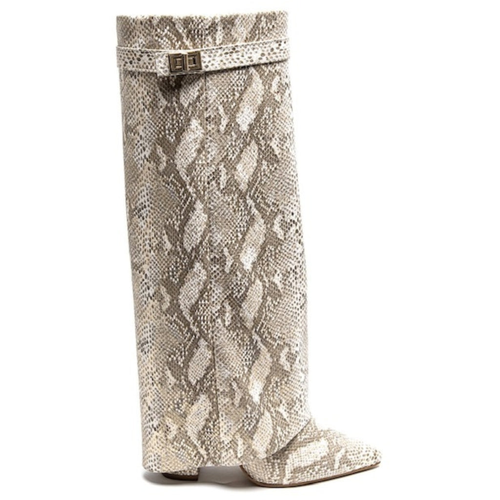 Luc Dam folded boots 8623A - Leopard