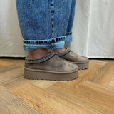 SHOES Lucie dame bamsestøvle WD151 Restudsalg Kaki