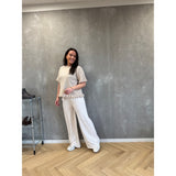 LULULIA Lululia Dame Bukser LuChloe 62671 Pant Sabbia/Peach Stripe