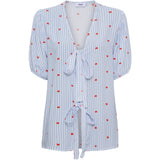 LULULIA Lululia Dame Skjorte LuBella 6191 Shirt Celeste Heart