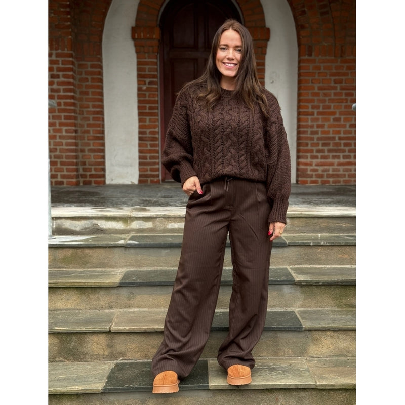 LULULIA Lululia Dame Strik LuThilde 8171 Knit DarkBrownZ9008