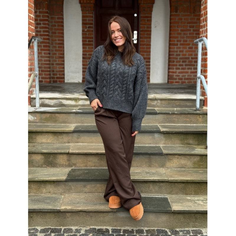 LULULIA Lululia Dame Strik LuThilde 8171 Knit DarkGreyZ1060