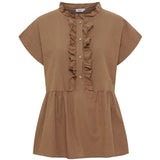 LULULIA Lululia Dame Top LUNoor 8254ALU Shirt Tabacco