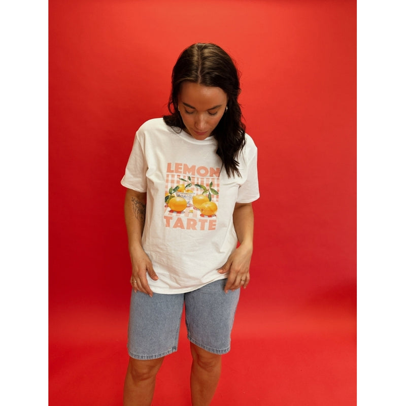 LULULIA Lululia Dame T-Shirt LuNora 0588 T-shirt Offwhite Lemon