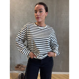 LULULIA Lululia Dame Bluse LuOlivia 58935LU LS Tee Black