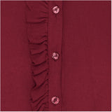 LULULIA Lululia dame bluse LuEllen 5897 Shirt Bordeaux