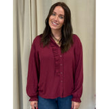 LULULIA Lululia dame bluse LuEllen 5897 Shirt Bordeaux